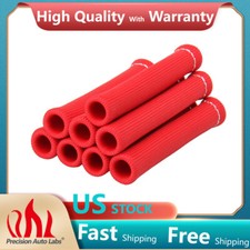 8PCS Spark Plug Wire Boots Heat Shield Protector Sleeve 2500 Degree SBC BBC 350