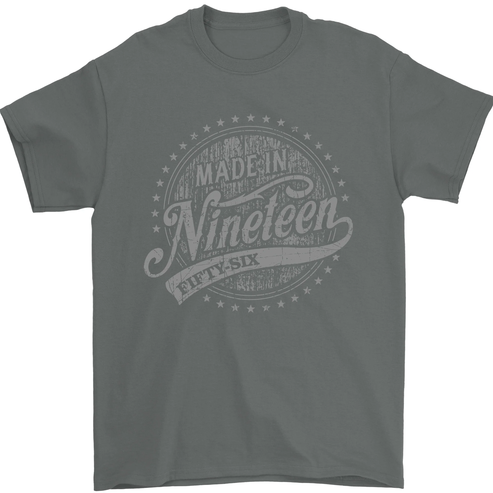 Distressed 67th Birthday Made In 1956 Mens T-Shirt 100% Cotton