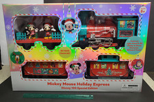 Mickey Mouse Train Set Holiday Express Disney 100 Special Edition 36 Piece NEW