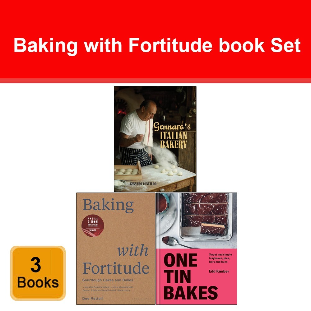 Baking with Fortitude, Gennaro's Italian Bakery, One Tin Bakes 3 Books Set NEW