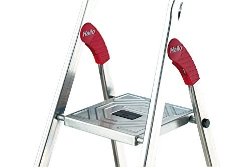 Scala Alluminio 8 Gradini Altezza HAILO Domestica Altezza 345 cm 8160-801 L60 - Immagine 3 di 4