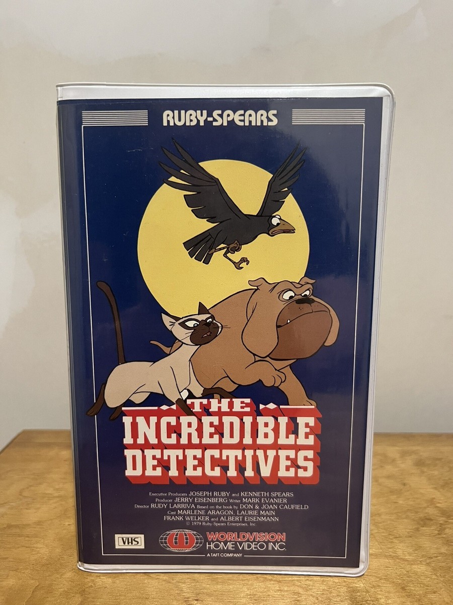 Vintage The Incredible Detectives Ruby-Spears VHS Tape