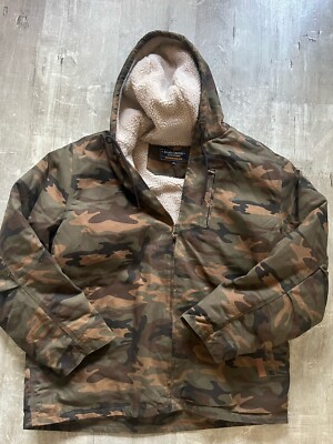 Bass Creek Workwear Full Zip Hooded Jacket Camouflage Size XXL Mens NWT 