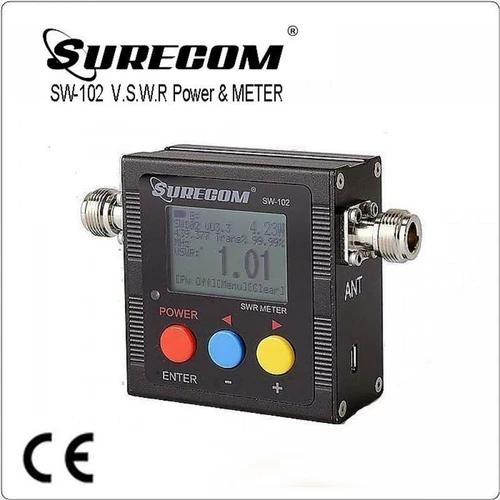 Surecom SW102 VSWR Power Meter 125-525MHz N-J SL16 RF Watt Frequency Counter - Picture 1 of 9