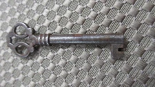 Vintage Metal Key Hollow Barrel, Unmarked 2 3/8" Length
