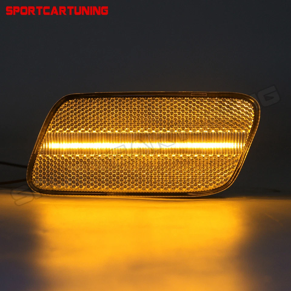 LED Bumper Side Marker Lights For 1996-2002 Mercedes W210 E-Class E300 E320 E430 — 第 2/4 张图片