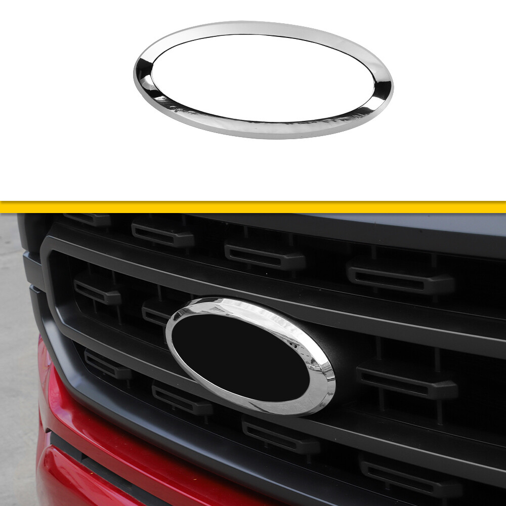 Chrome Front Grille Logo Emblem Cover – Fits Ford F150 2021+, ABS Plastic