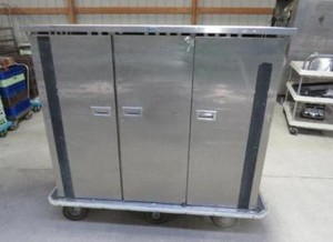 SECO Insulated Food Cabinet Cart transport cafeteria banquet stainless 3 door