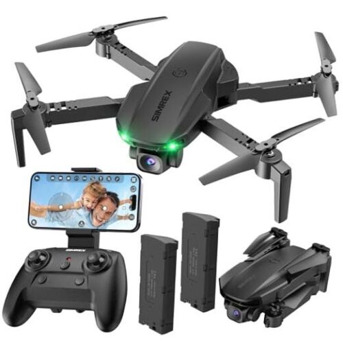 X800 Drohne mit Kamera für Erwachsene Kinder, 1080P FPV faltbarer Quadcopter schwarz - Bild 1 von 7