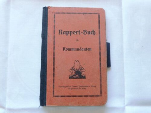 Rapport Livre pour Sapeurs-Pompiers Commandants Bien 1930-1934 Wurtemberg - Photo 1/12