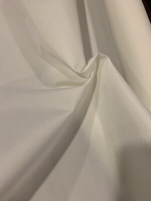 SNOW WHITE NYLON 1000D DWR COATED CORDURA FABRIC BY THE 1/2 YARD 60''W