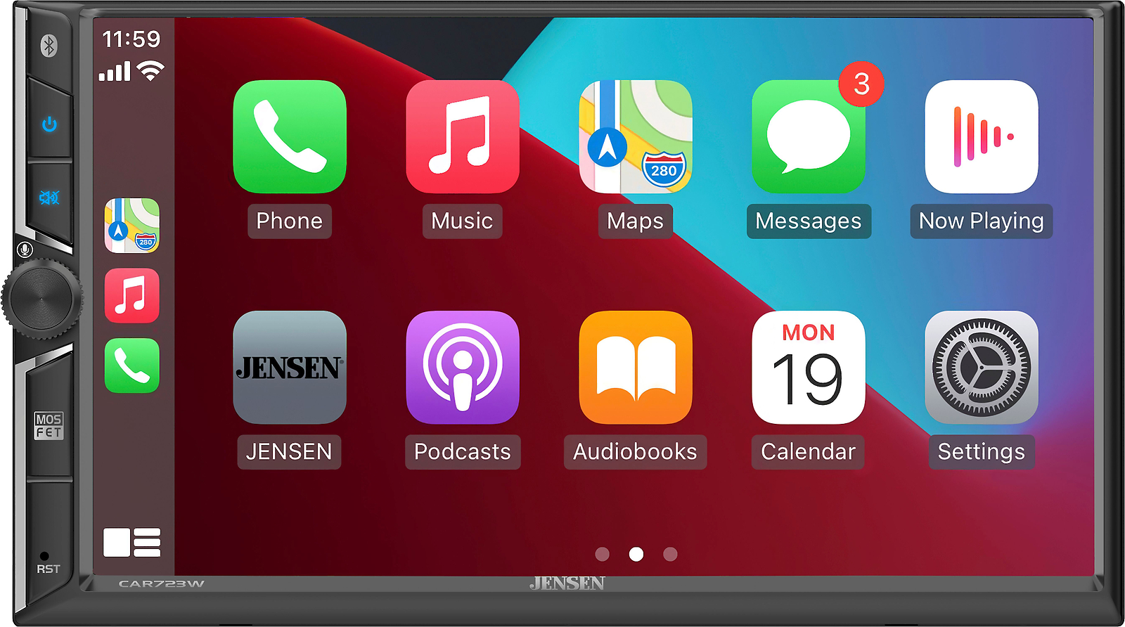 Цифровой мультимедийный ресивер Jensen CAR723W