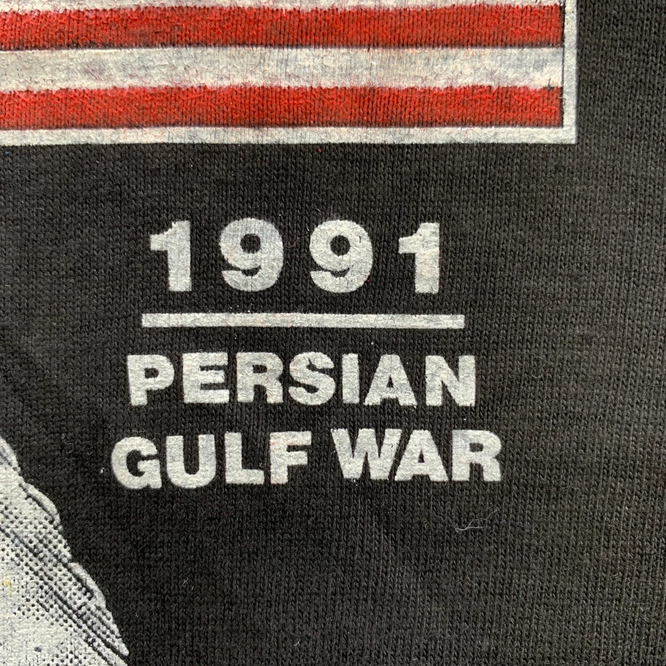 Camiseta DE COLECCIÓN Tormenta del Desierto 1991 Guerra del Golfo Pérsico Para Hombre Grande Puntada Única* Foto 3 de 4