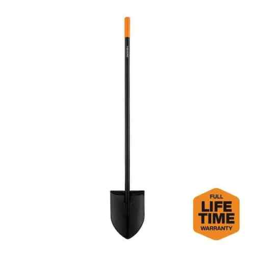 57 In. Long-handled Digging Shovel | Steel Swivel Gardening Fiskars Degree