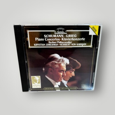 Schumann - Grieg: Piano Concertos Zimerman Karajan Gold DG Silver 1982 CD