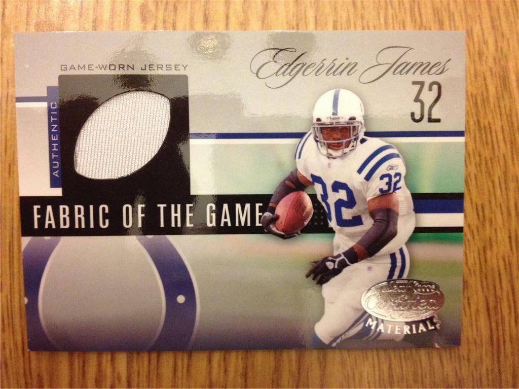 EDGERRIN JAMES - 2006 Leaf Certified Materials - Fabric of the Game - 100/100