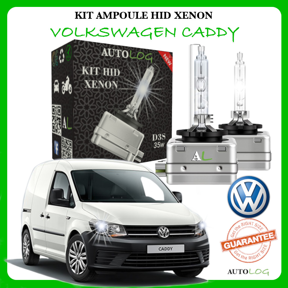 Kit xénon 6000K blanc pur pour Volkswagen Caddy voyages de nuit sereins