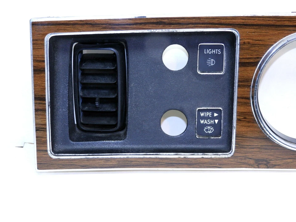 MOPAR CHRYSLER CORDOBA INSTRUMENT CLUSTER BEZEL WOODGRAIN 3593600 1976 1977 w/AC - Изображение 2 из 4