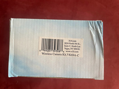 X-10 Wireless Camera Kit VK69 A-C--New Open Box