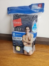 Hanes Men's Comfort Flex Waist Wicking Cool Comfort Best Briefs 8 Pack New SM