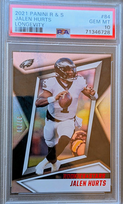 Panini Rookies & Stars Longevity Jalen Hurts #84 /80 PSA 10 Eagles NFL