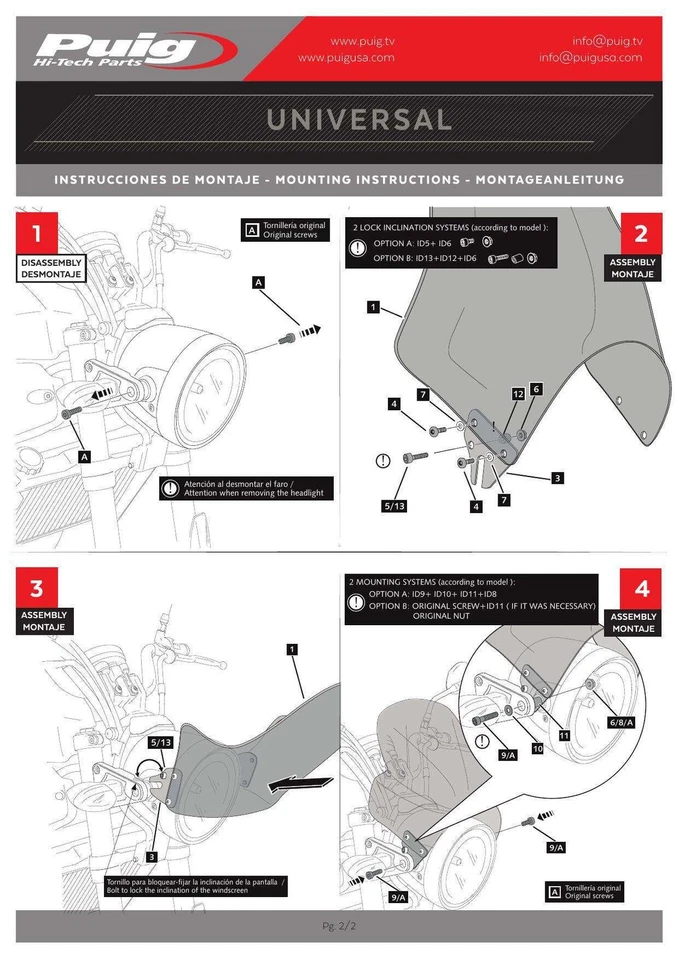 Parabrisas Pantalla Puig Plus Humo Oscuro para Triumph Thruxton 1200 RS (20-25) Foto 4 de 4