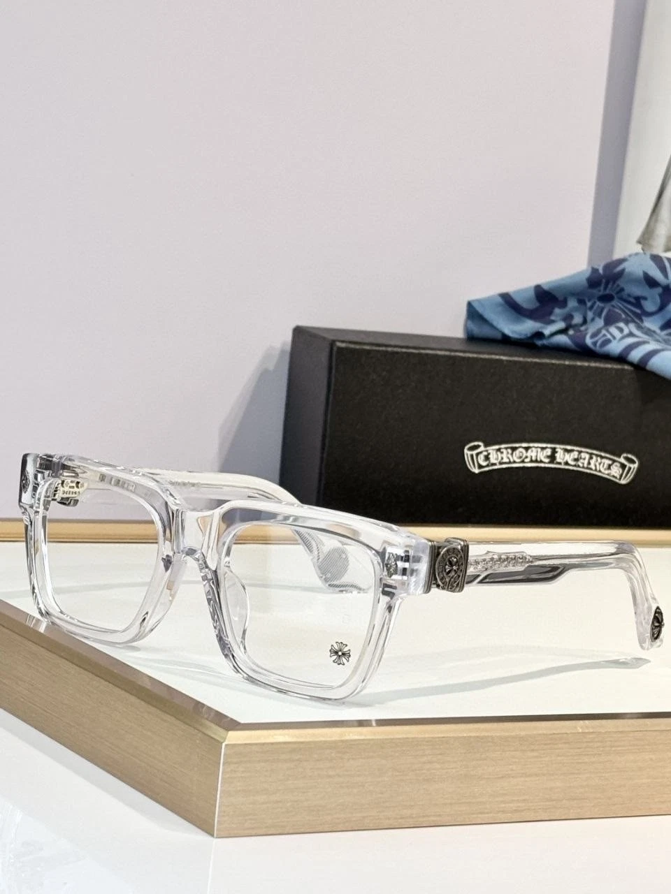 Chrome Hearts Clear Transparent Eyeglasses Frame Luxury Designer Unisex New