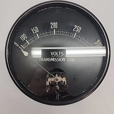 Westinghouse Electric & MFG CO Vintage Transmission Line Voltmeter Type SX 300A 