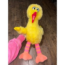 Vtg Big Bird Sesame Street 1986 Talking Pull-String PlaySkool 21" Plush Tested