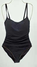 One Piece Swimsuit, La Blanca Island Goddess, Black, Women's Size 10
