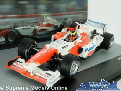 TOYOTA TF104B FORMEL ONE F1 RENNWAGEN MODELL 1:43 GRÖSSE IXO ZONTA BRASILIEN 2004 T3