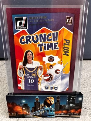 2025 Donruss WNBA #8 Kelsey Plum Crunch Time Press Proof Purple