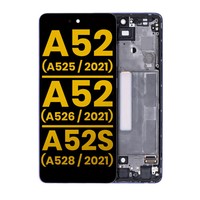 Oled-Display Mit Rahmen FüR Samsung Galaxy A52 4G (A525/2021), A52 5G (A526/2021