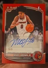 New ListingTopps 2025-26 Bowman Mikel Brown Jr. Autograph 5/5 Louisville Basketball