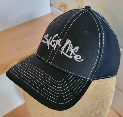 Salt Life Logo Stretch fit Hat Cap One Size Fits Most Black NICE!!