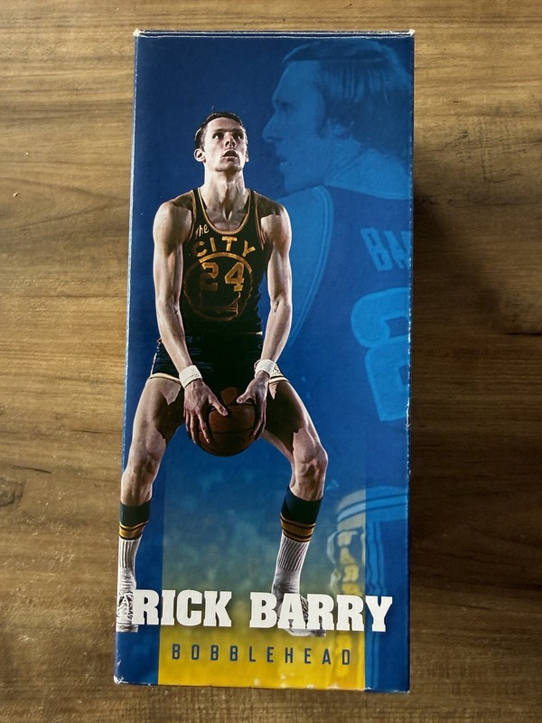 RICK BARRY ‘The City’ Commem.  Bobblehead Golden State Warriors NBA Hall Of Fame