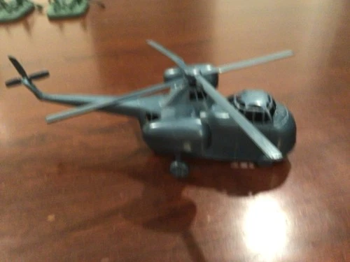 Marx  battleground helicopter metallic blue