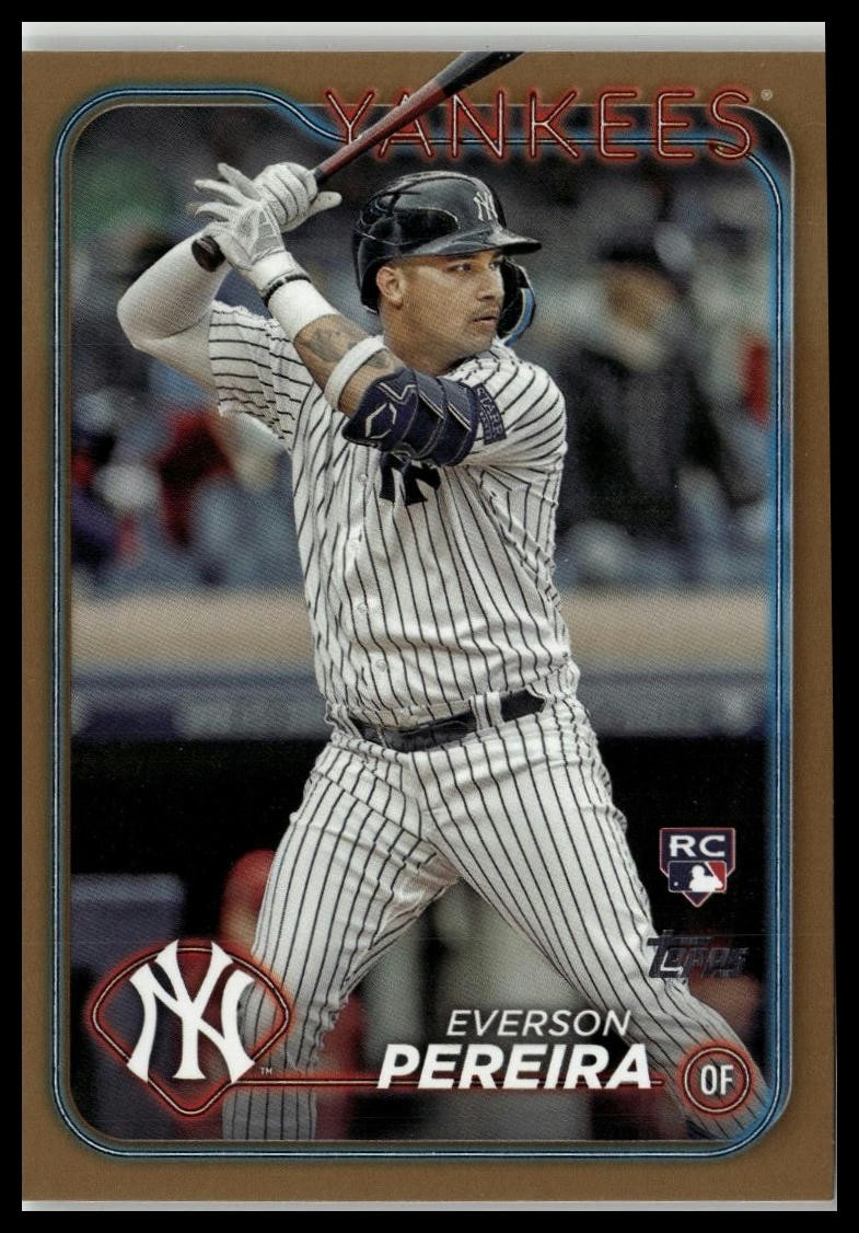2024 Topps #461 Everson Pereira Gold #/2024