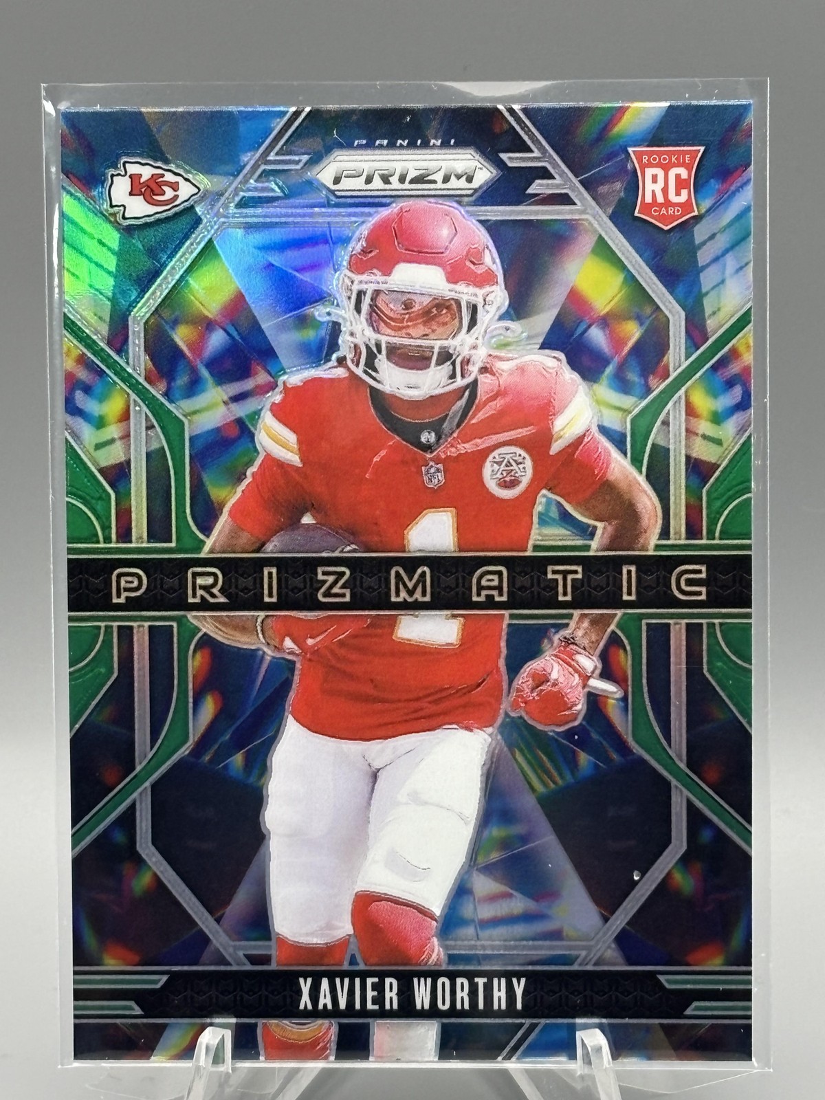 2024 Panini Prizm #14 Xavier Worthy Prizmatic Silver Prizm (A545)