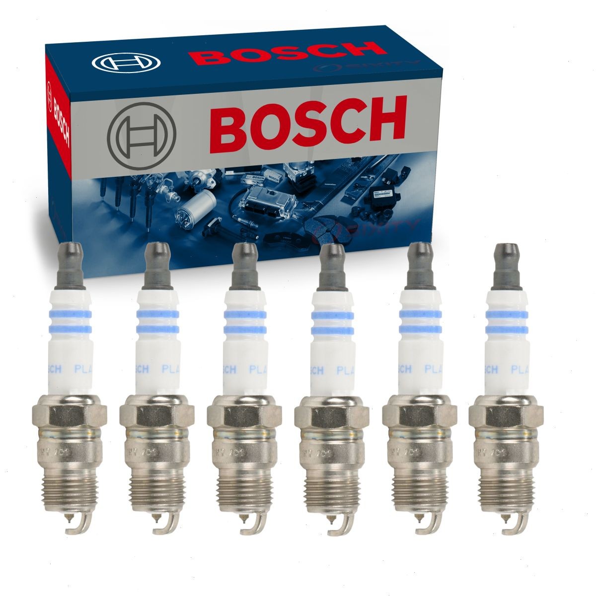 6 pc Bosch Platinum Spark Plugs for 1985-1987 Chevrolet G10 4.3L V6 Ignition ow