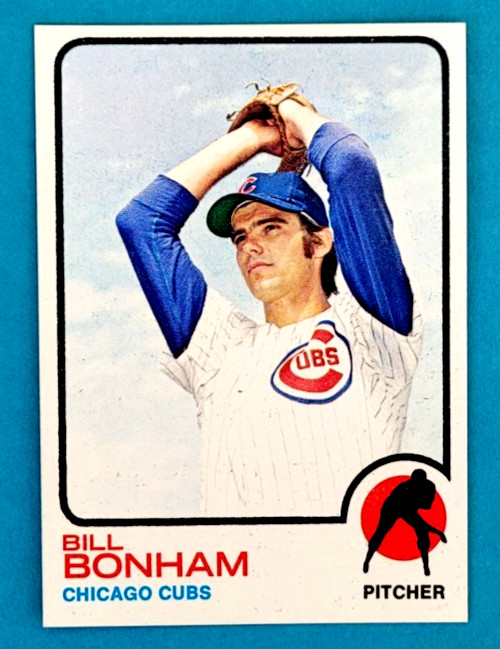 1973 Topps #328 Bill Bonham Chicago Cubs Baseball Card Near Mint