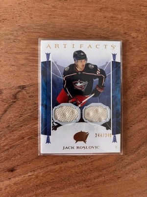 2022-23 Upper Deck Artifacts Gold Material Relics /249 Jack Roslovic #29