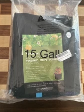 Vivosun 5-pack 15 Gal grow bags, 500g non woven fabric pots w/ strap handles.