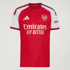 Adidas Arsenal FC 26/27 Authentic Home Jersey Men Soccer Better Scarlet JZ3165
