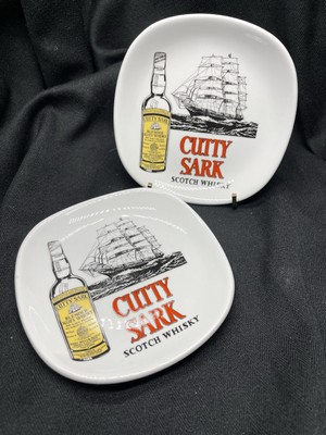 Richard Ginori Cutty Sark Scotch Wisky Small Decor Plates- Pair