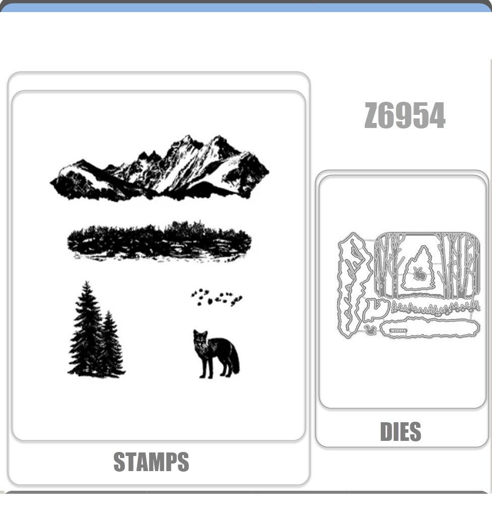 Z6954 IN THE GROVE Clear Stamps Metal Cutting Dies DIY Scrapbook Craft Greeting