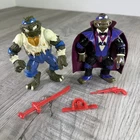 TMNT Ninja Turtles Universal Monsters Lot Vintage 90s Wolfman Leo Don As Dracula