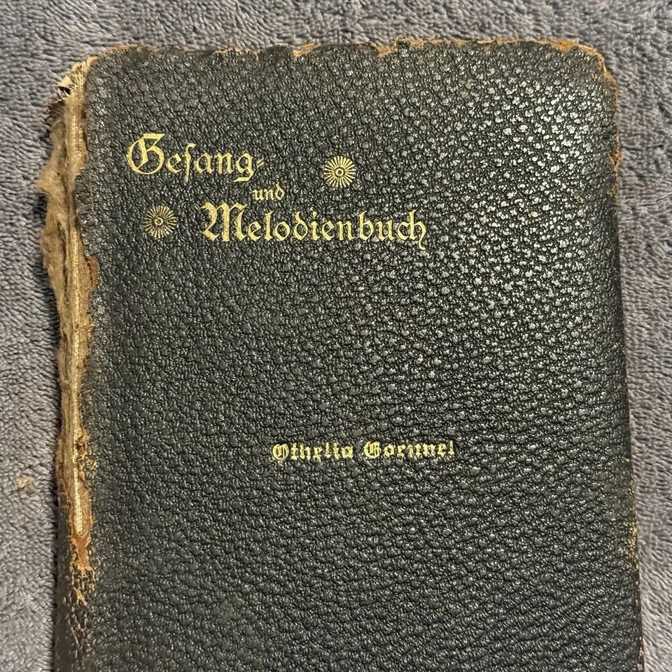 1888 Deutsches Gesang- und Melodienbuch German Methodist Hymnal Cranston & Stowe Foto 2 de 4