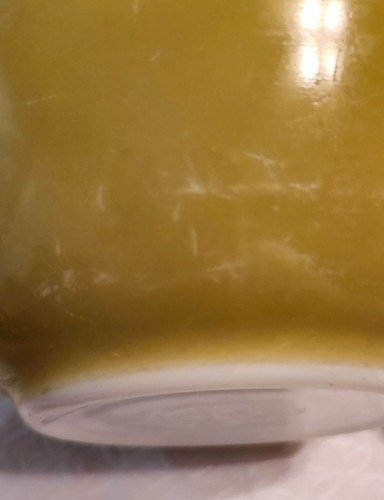 Juego de 2 cuencos mezcladores vintage Pyrex amarillo 2 aguacate - Imagen 10 de 24