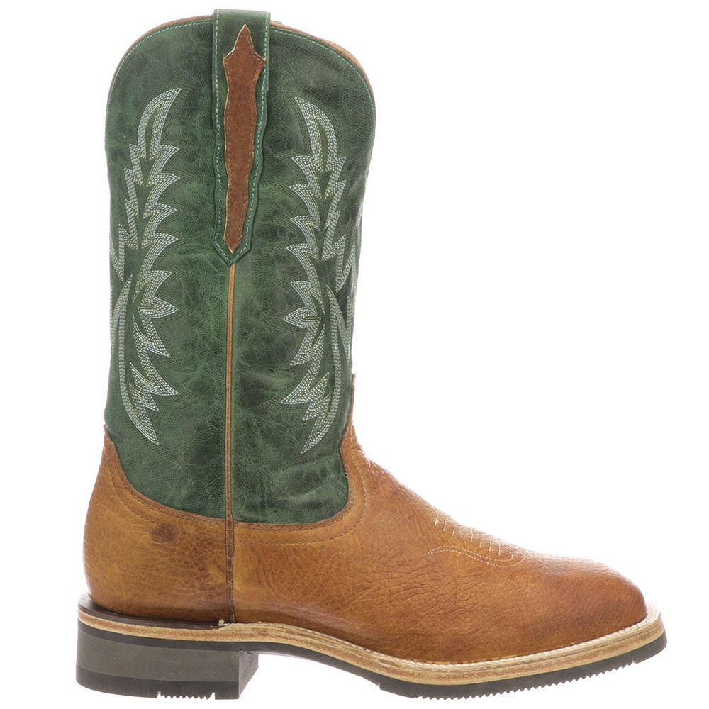 Lucchese Rudy Square Toe Cowboy Boots for Men Size 8 2E M4092-WF